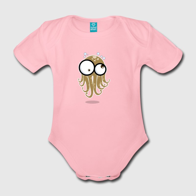 Octopus Gloo-Gloo Baby Bio Kurzarm Body - Taucher T-Shirt