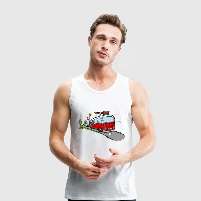 Hippie VW Bus - T-Shirt Design für Hippies, Kletterer, Freeclimber und Outdoor Enthusiasten - Kletter T-Shirt